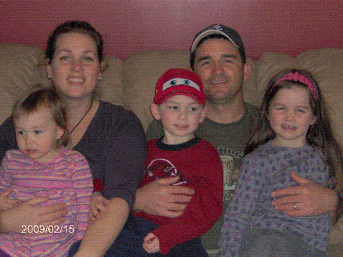 Family - This is a photo of my oldest son Mark and his family taken Feb.09.