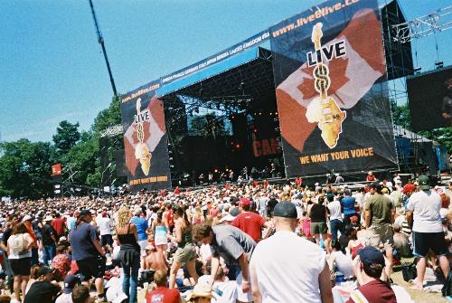 Live 8 @ Molson Park, Barrie, Ontario, Canada - Live 8 in Canada, on July 2nd, 2005. Our Lady Peace may have been playing when I took this picture :)