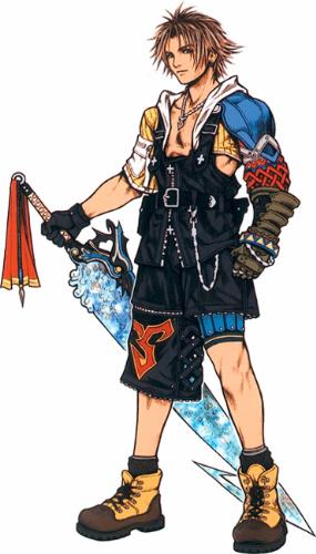 A drawing of Tidus - a really great piece of artwork