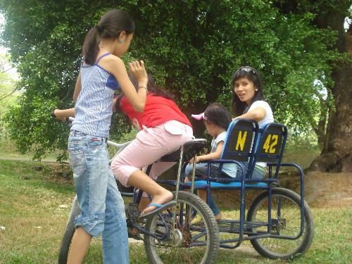 bonding with neices - bike...