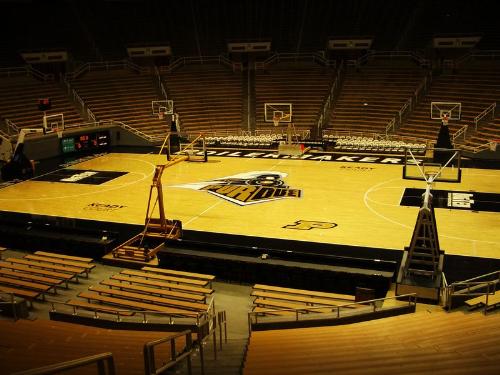 Purdue University Mackey Arena - Gene Keady Court in Mackey Arena Purdue University West Lafayette, Indiana, USA