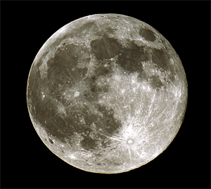 Moon - I took this photo of the moon using a Nikon D70 and 1000mm lens.