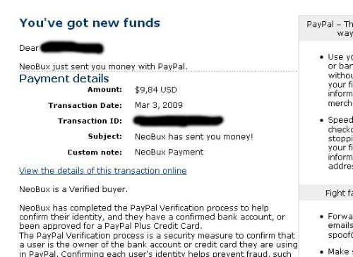 instant payment - neobux instant payment. if you wanna join at the site. go to my profile and see the banner !