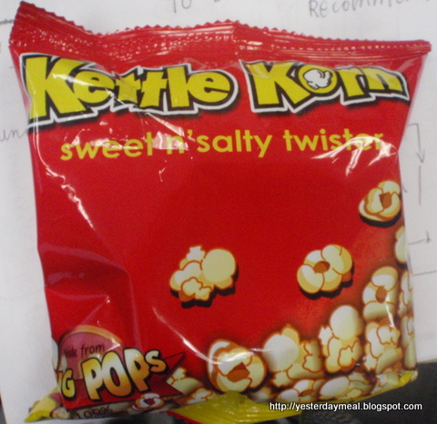 Kettle Corn - Junkfood popcorn that claims to be "healthy" - it's not.
Photo from: http://yesterdaymeal.blogspot.com where I keep a food photo-log. Kettle Corn - Junkfood popcorn that claims to be "healthy" - it's not.
Photo from: http://yesterdaymeal.blogspot.com where I keep a food photo-log.