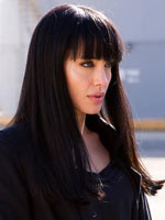 Angelina Jolie - Angelina Jolie with bangs for her role in an upcoming movie. 
