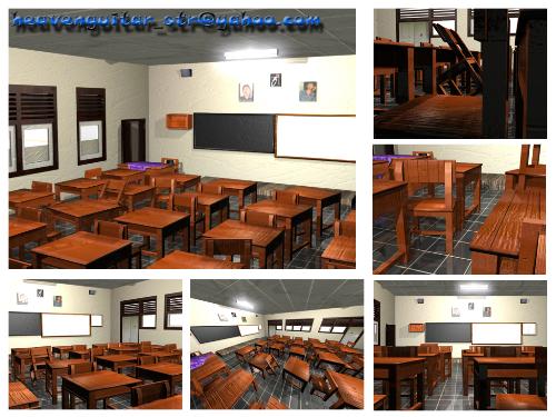 Spachabteilung 06 - This is a visualization of my class room when in Senior High School and created with 3Ds Max 6 about 2 years ago when I still study in a Senior High School.