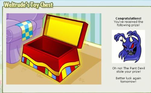 Pant Devil - Be careful of what's in your Inventory, the Pant Devil can strike at ANY time!
