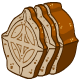 Snowflake Bread - A piece of bread shaped like a snowflake is perfect for the winter holidays.