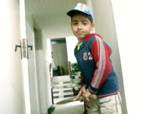 my younger son - divyansh wanna be a cricketer
