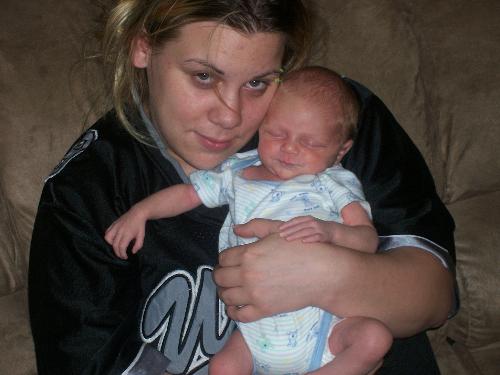 Mom And Grand baby - Mom holding the Grand baby