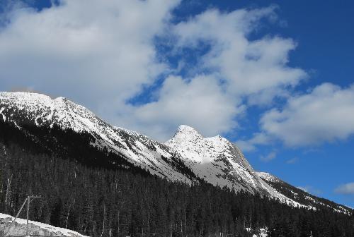 Peaceful and Majestic - I took this one On the way up to the Interior of BC. Its one of my favorite mountains ever, and I dont even know the name of it.