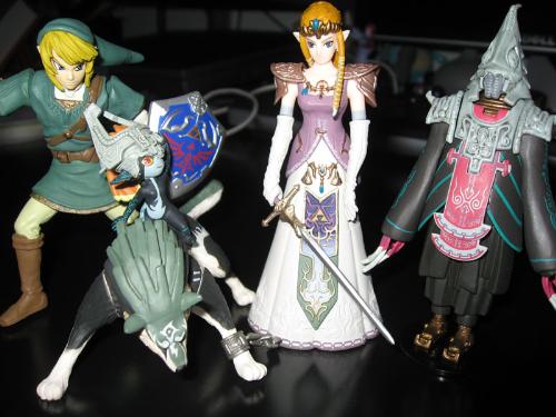 Some Twilight Princess figures - A set of figures from The Legend of Zelda Twilight Princess