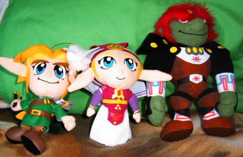 Awesome Zelda plushies - Some really cute plush dolls - Link Zelda and Ganon
