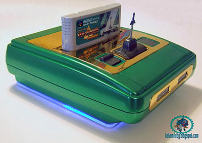 Limited edition Super Nintendo - Another shot of the console. I really like the Master Sword eject button