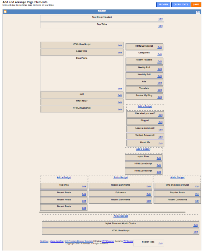 page elements unorganized - Unorganized page elements in the Layout section of my blog dashboard