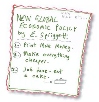 economy - list of what to do (joke)