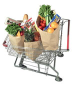 Grocery - Grocery cart full of groceries