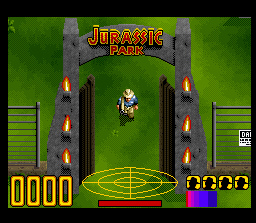 A screenshot from Jurassic Park - Jurassic Park on the SNES - A fun top down adventure game