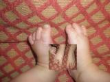 Babies Feet - This was taken at the Yule, and we did enjoy it. We're a single income family, but we enjoy each day as it presents to us.