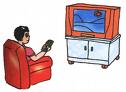 Watching TV - I seldom watch tv during my weekdays, but during the long vacations only.