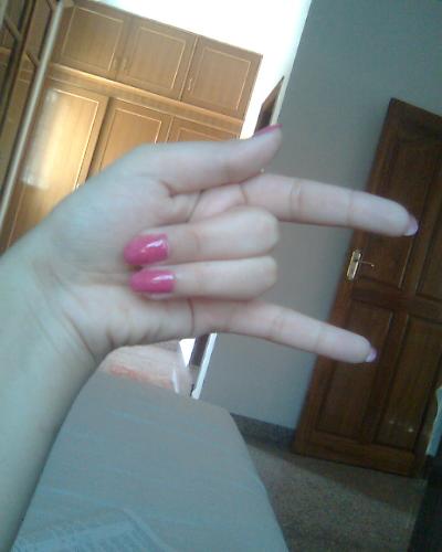 Nail colour - My nails lol The first time I am uploading a picture hehe