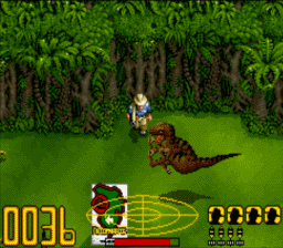 A Velociraptor attacks! - Can Grant survive in the SNES game?