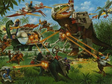 Dino Riders - Jurassic Park IV? - One of the synopsis for JPIV makes it sound like Dino Riders. I really hope not.