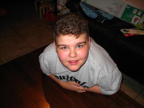 Chance - This is my oldest child, Chance. This is probably the best picture I ever took of him. He is a good kid even though at 12 he is almost as tall as me. I don't know what I'm going to do once he reaches 16!