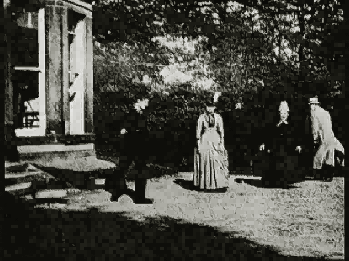 A Scene from 'Roundhay Garden' The First Black&Whi - Hi Friends, This is a Scene from 'Roundhay Garden' The First Black&White Movie made in 1888 and made by Louis Le Prince