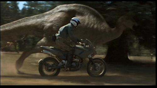 The chase scene in the Lost World - When Ingen's 'Hunters' are capturing the dinosaurs