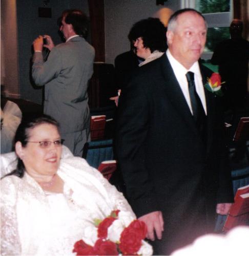 Wedding Photo - Walking down the aisle after saying I do.