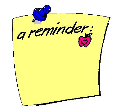 Reminder - A friendly reminder