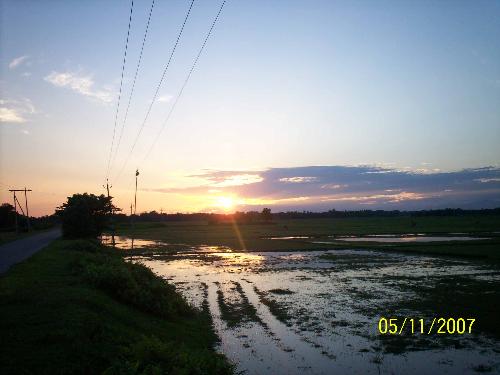 another sun set - sun setting at my place