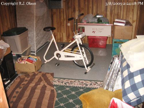 Spare Bedroom - The basement bedroom with no room for a bed.