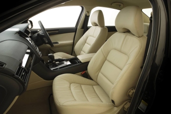 Interior of Ford FG Falcon - I like the two tone colours. The clash of the seats against the dash.