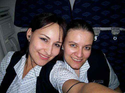 on the plane - with Macqui