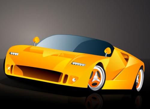 Ford GT-90 Concept - a concept car drawing. This one looks kinda cool.