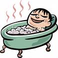 hot water bath - ohhhh....feels so good