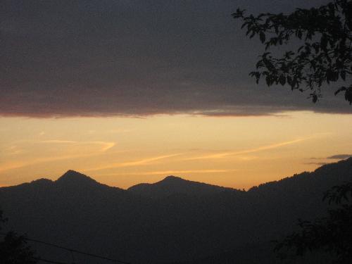 Hills of Sikkim - This is the view from house one evening