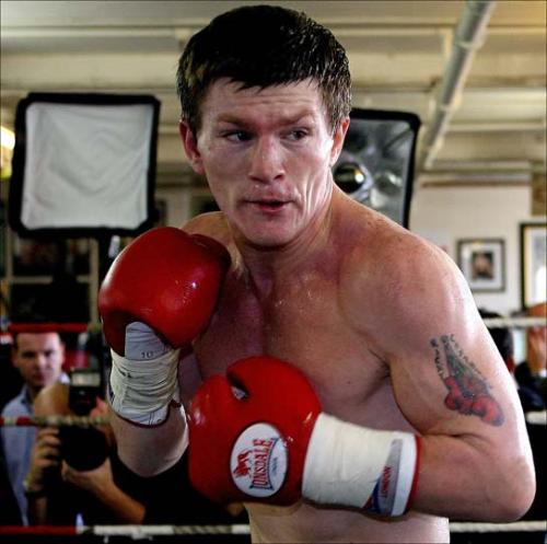 Hatton - Ricky Hatton is a professional boxer from England. A fighter that will surely knock Pacquiao out.