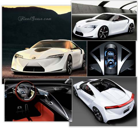 drawing of a concept car - a drawing of a Toyota concept car
