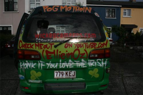 My Ozzie Van - I travelled around Australia for a year in this van, bought from Wicked Campers in Brisbane. I loved it so much I shipped it back home to Ireland. Look out for me this summer on the coast roads of Ireland...