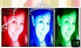 me, myself and i - it represents  LIVE-green LOVE-red LAUGH-blue
