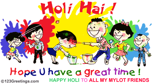 Holi egreeting - egreeting of Holi