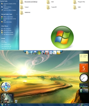 xp - plus logon screen,boot screen,theme & many more after full installation...[;)]