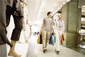 shopping - Shoppers in a shopping centre