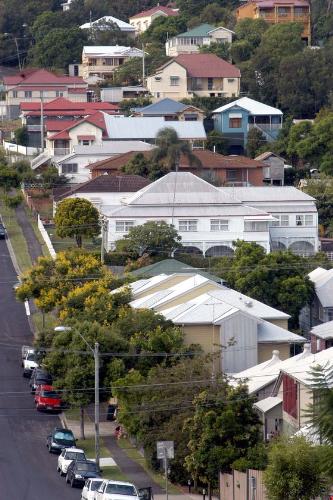 many houses in Brisbane - the typical skyline of a suburban Brisbane