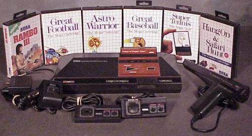 The Sega Master System - a Sega Master System with games. Yay