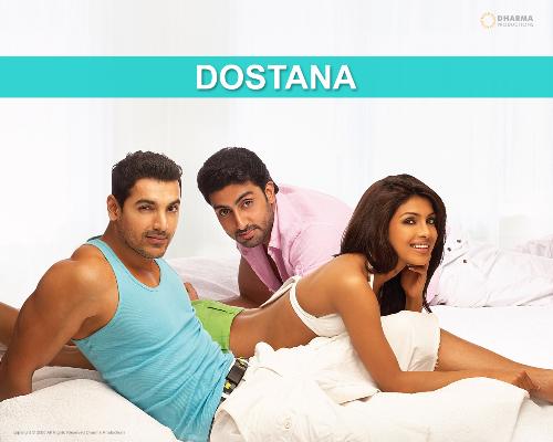 Dostana - The trio John Abraham, Abhishek Bachan and Priyanka Chopra.....make up a really good performance in this movie Dostana