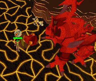 Somebody fighting Jad - This is a picture of somebody fighting jad